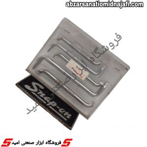 پیچ گوشتی ال🇺🇸 اسناپون،مجموعه از 5 عدد پیچ گوشتی ال در سایز های مختلف است.از مزایای این پیچ گوشتی می توان به استفاده در محل های محصور و کم فضا که از پیچ گوشتی معمولی نمی توان استفاده کرد نام برد.